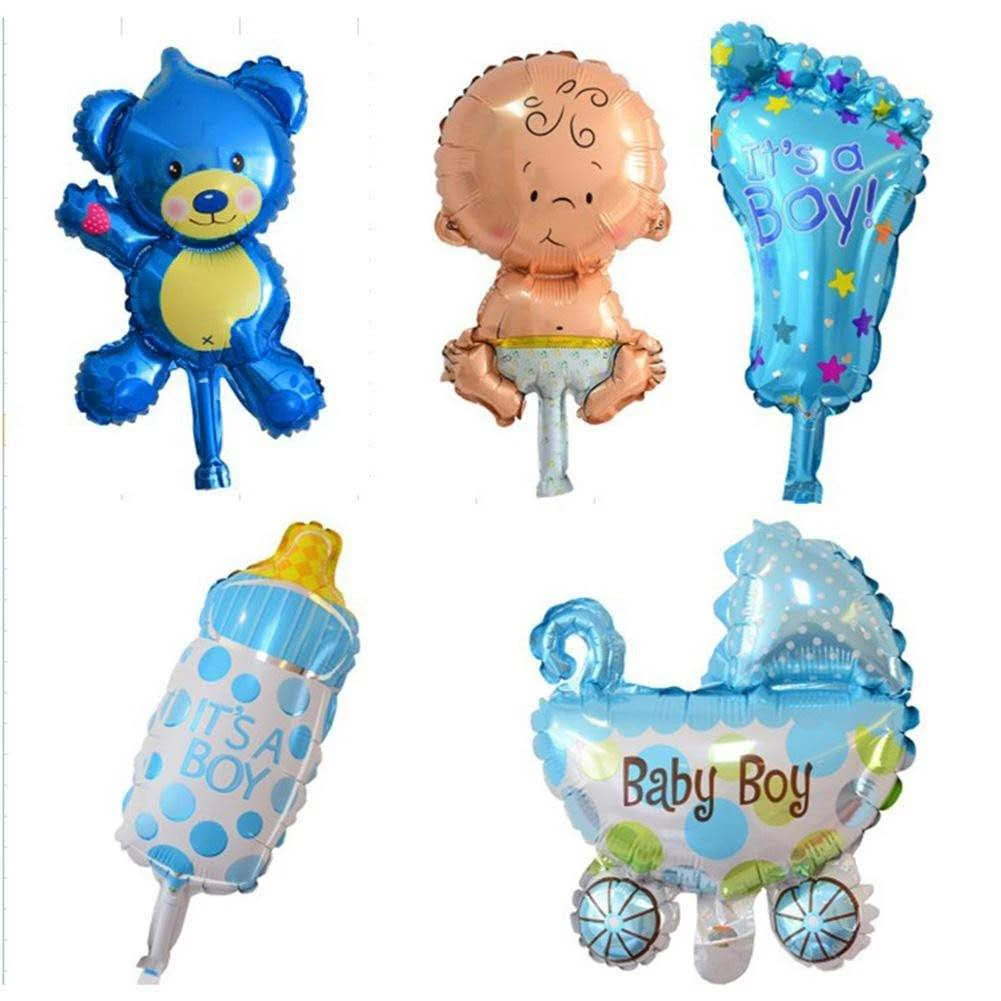 10 Inch Foil Balloon l Mini Baby Birthday Party Decoration Balloon (Captain Bear Design) for Event & Celebration