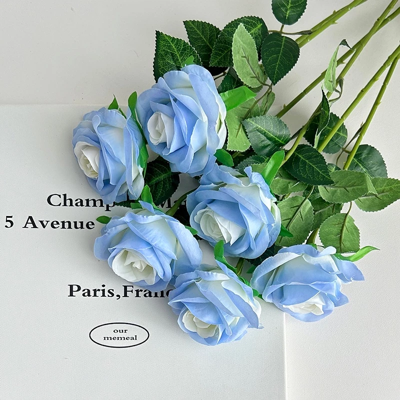 Artificial Rose Flower Bouquet l Fake Fabric Roses for Wedding, Home Decoration, Valentine's Day & Birthday Gift